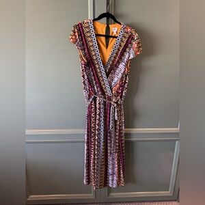 Dress Barn Multicolor Geometric Romper